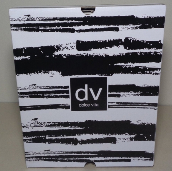 DOLCE VITA Women's New In Box Nero Black & Brown Leather Heel Mules Size 8.5 - Picture 15 of 15